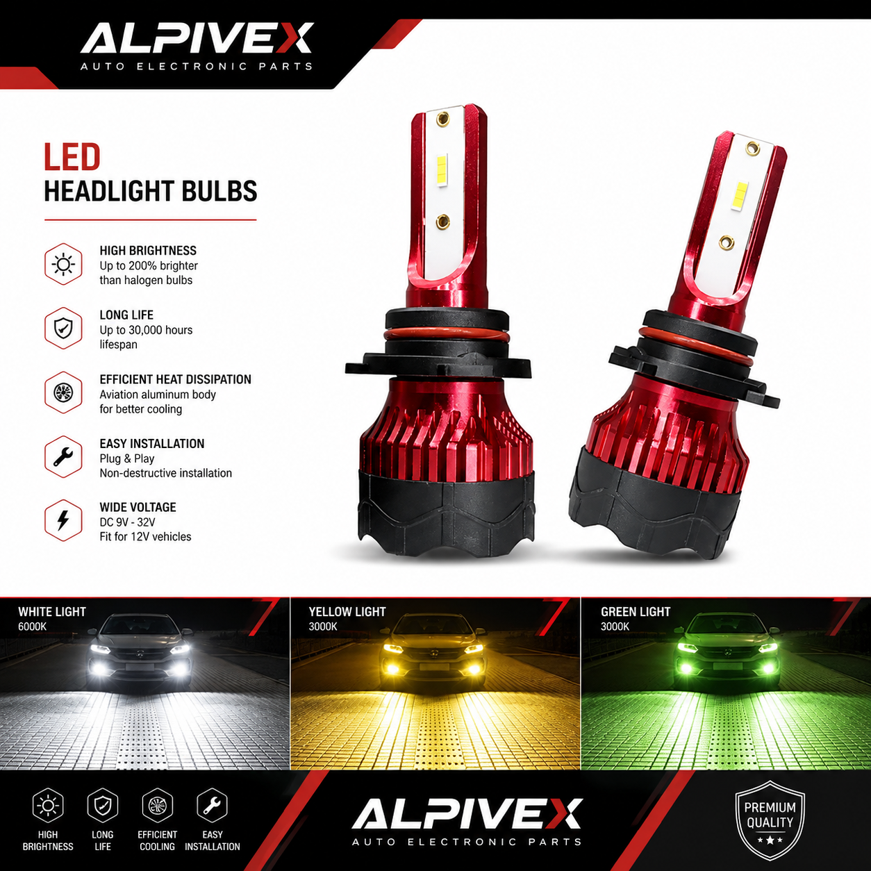 LED Headlight Bulbs